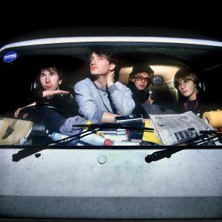 Martyn Goddard - U2 in their VW tour van, 1980, printed later