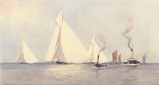 Martyn Richardson Mackrill - Big Cutters Racing On The Thames