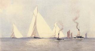 Martyn Richardson Mackrill - Big Cutters Racing On The Thames
