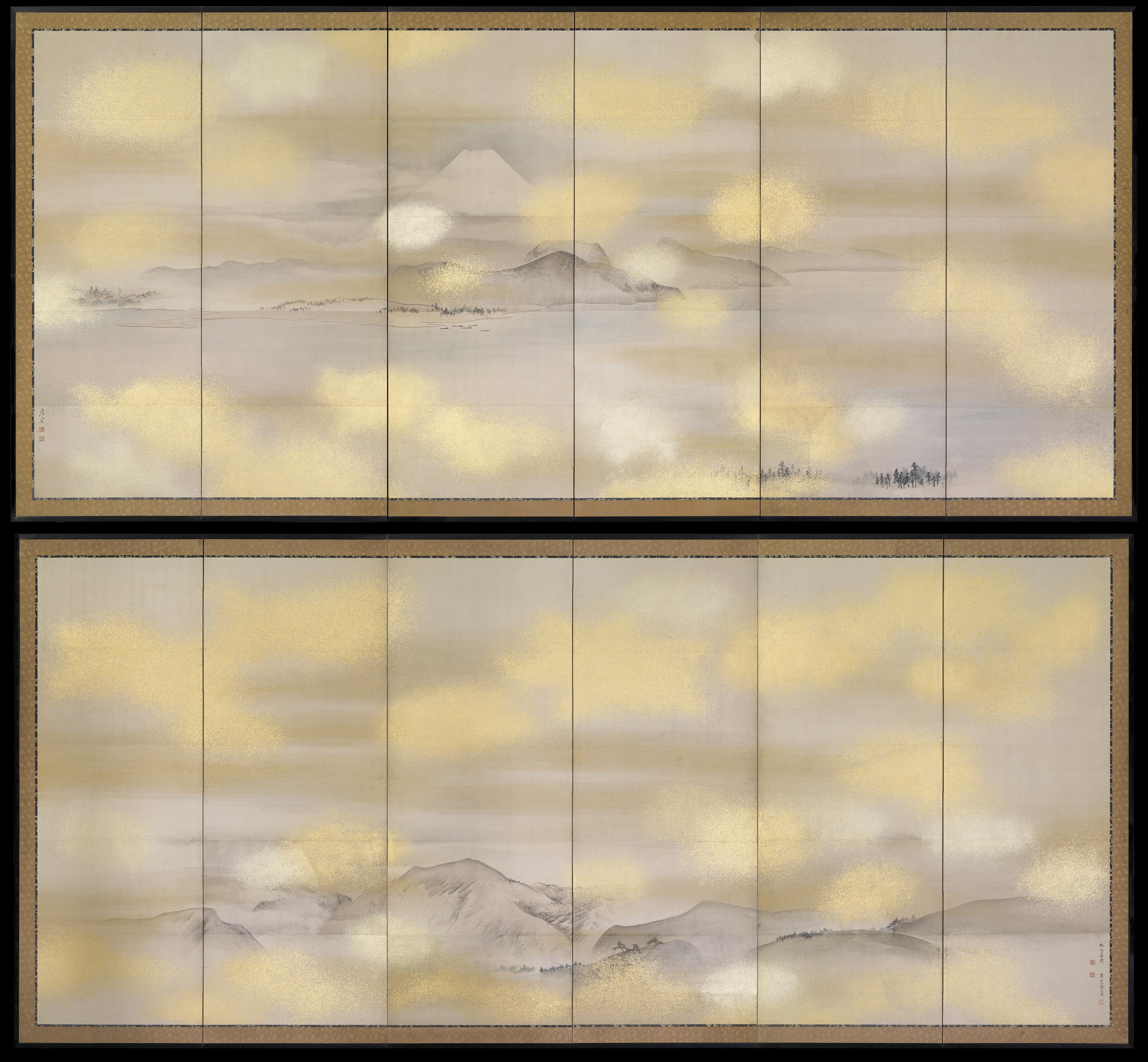 Maruyama Okyo - Mt. Fuji, Seikenji, And Miho No Matsubara