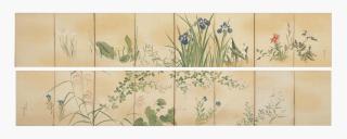 Maruyama Oshin - Flowers and grasses of the four seasons