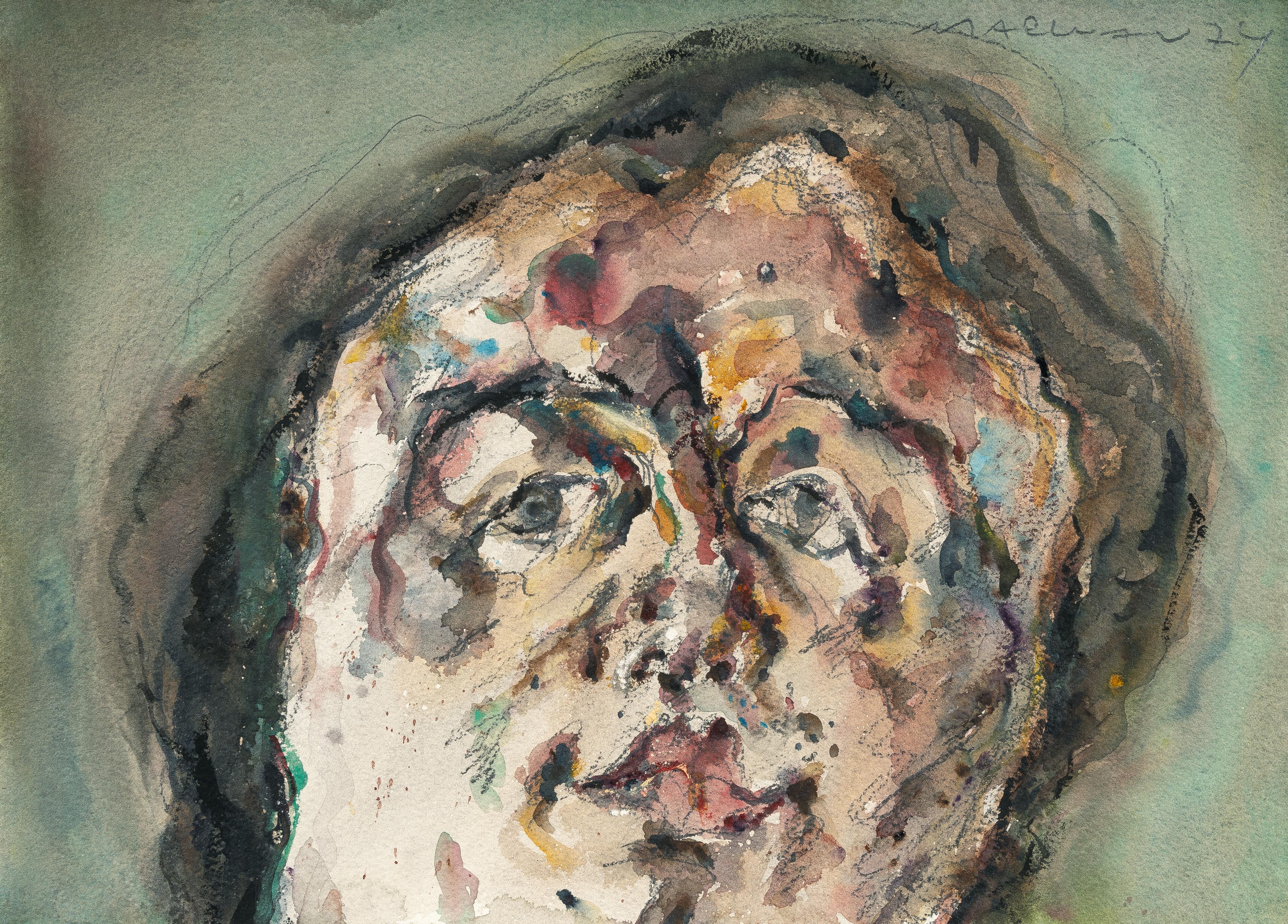 Marwan - Kopf auf Grün