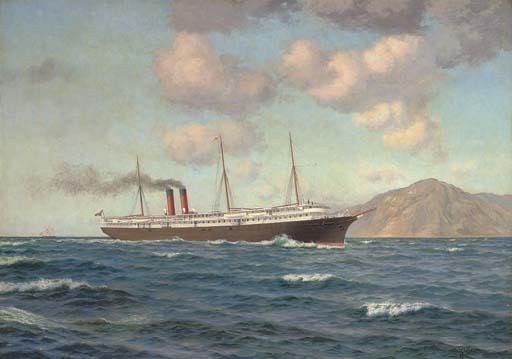 Marx Reese - The Chilean steamship Tucapel off the South American coast