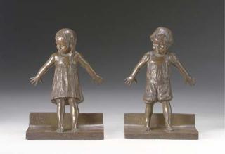 Mary Abastenia St. Leger Eberle - Hide And Seek\': A Pair of Bookends