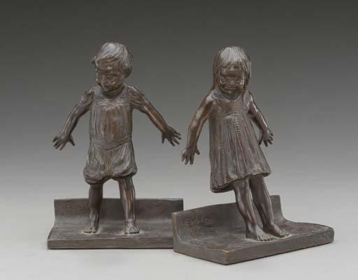 Mary Abastenia St. Leger Eberle - Hide And Seek\': A Pair of Bookends