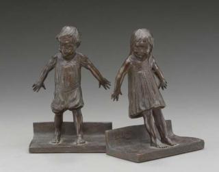 Mary Abastenia St. Leger Eberle - Hide And Seek\': A Pair of Bookends