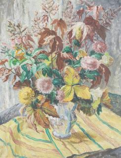 Mary Armour RSA RSW - Autumn Flowers