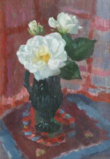Mary Armour RSA RSW - Iceberg Roses