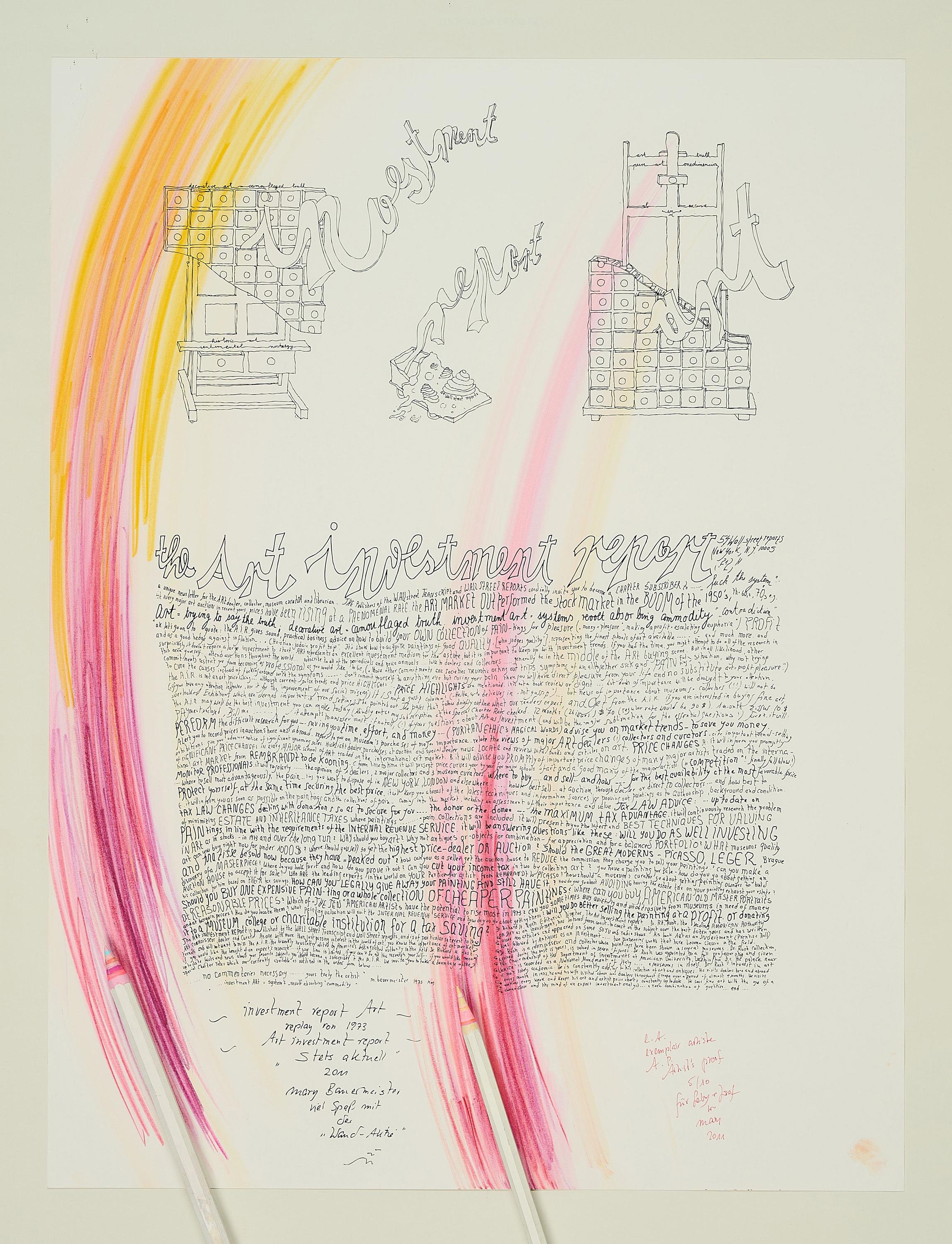 Mary Bauermeister - The Art Investment Report 1973.