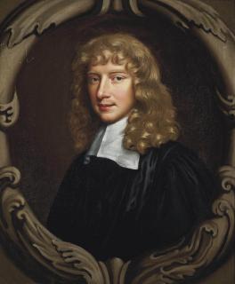 Mary Beale - Portrait of Zachary Craddock (1633-1695), Provost of Eton (1681-1695), bust-length, in academic robes, in a sculpted cartouche