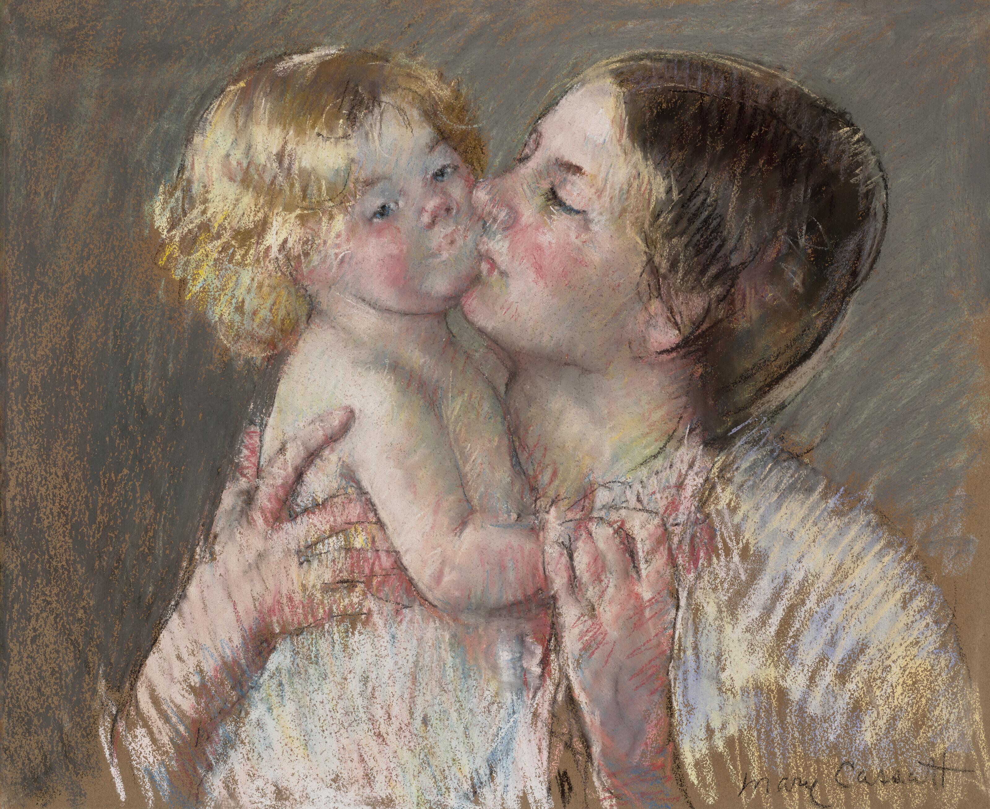 Mary Cassatt - A Kiss For Baby Ann (No. 3)