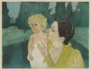 Mary Cassatt - By the Pond (Breeskin 161; Matthews & Shapiro 21)