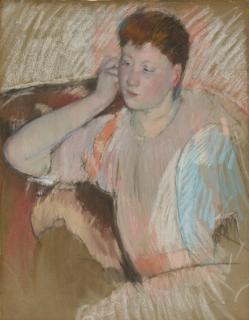 Mary Cassatt - Clarissa, Turned Left, With Her Hand To Her Ear