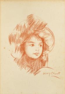 Mary Cassatt - Drawing of a Young Girl