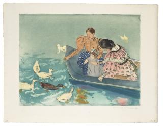 Mary Cassatt - Feeding the Ducks
