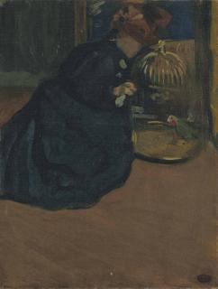 Mary Cassatt - Femme au perroquet