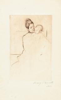 Mary Cassatt - Gardner held by his Mother.