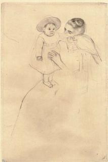 Mary Cassatt - Hélène of Septeuil (Breeskin 134)