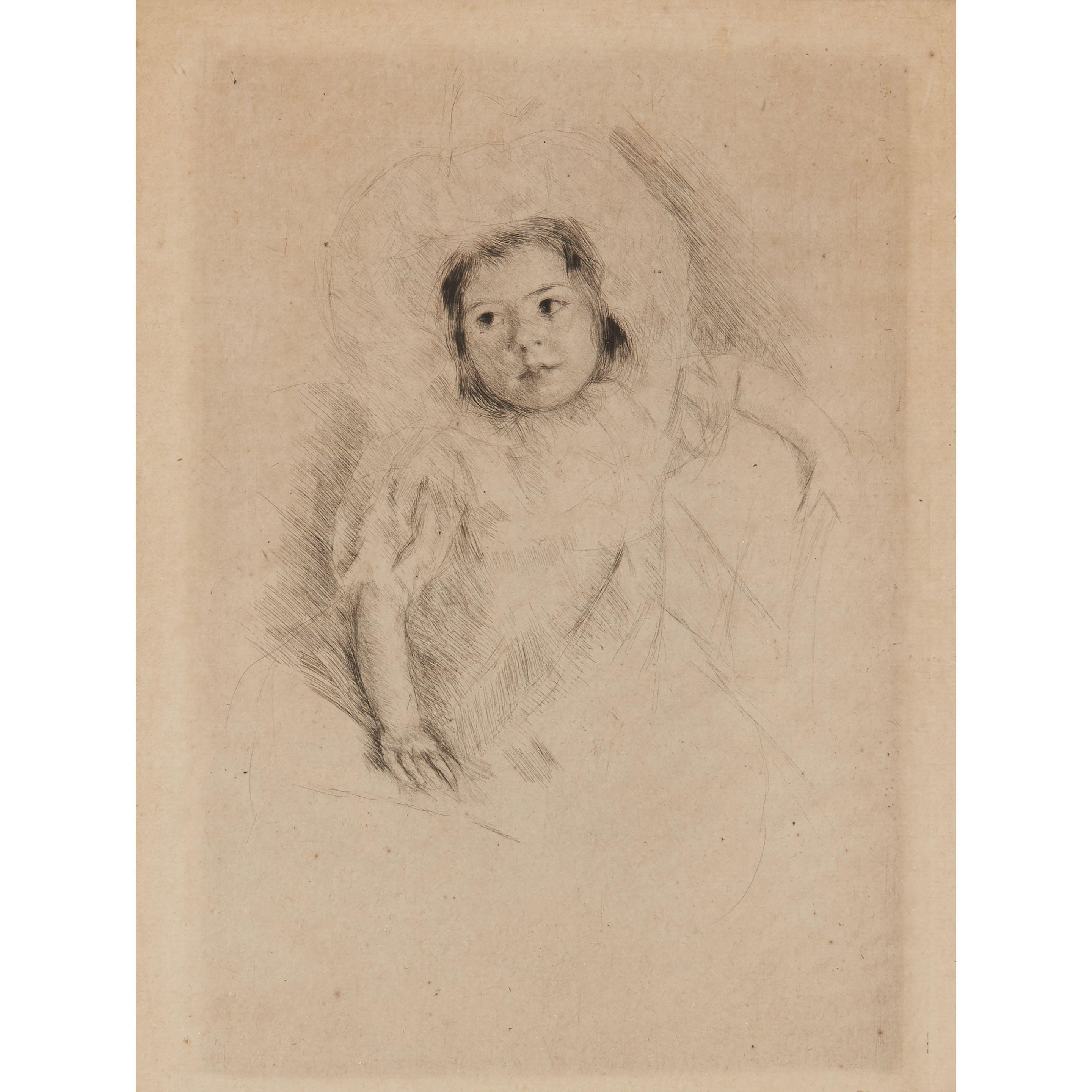 Mary Cassatt - Margot Wearing a Bonnet, No. 1
