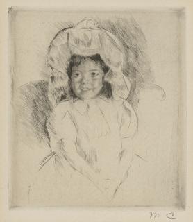 Mary Cassatt - Margot Wearing A Bonnet (No. 2) (Breeskin 180)