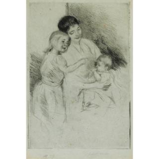 Mary Cassatt - Mère, Enfant Et Bébé