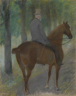 Mary Cassatt - Mr. Robert S. Cassatt On Horseback