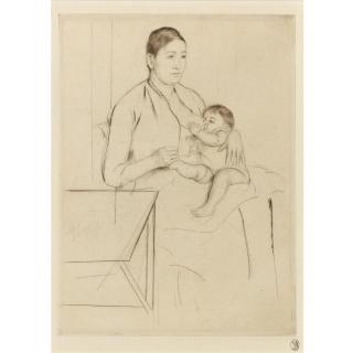Mary Cassatt - Nursing (Breeskin 135)