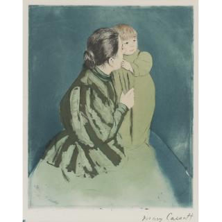 Mary Cassatt - Peasant Mother And Child (B. 159; Matthews & Shapiro 17)