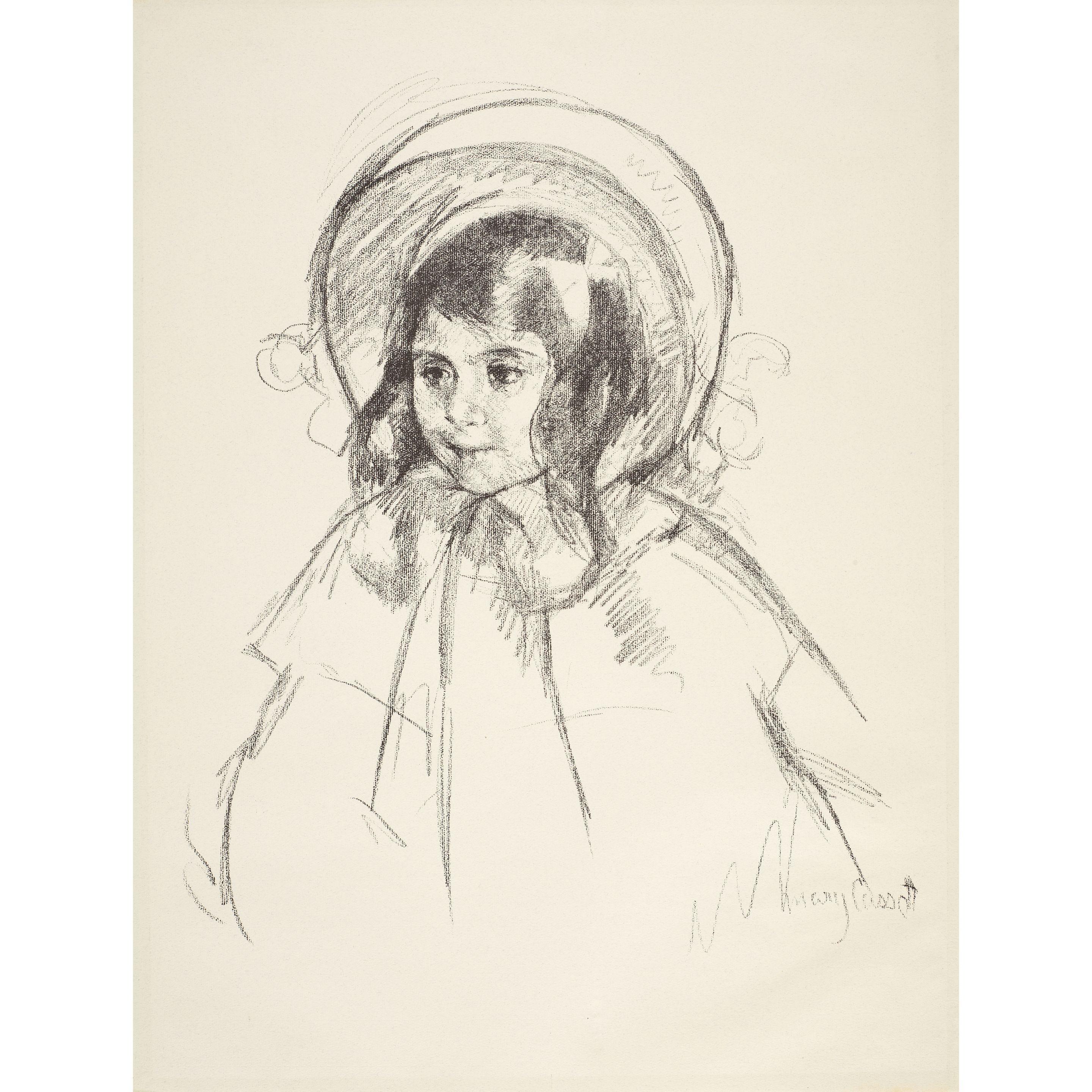 Mary Cassatt - Sara au bonnet et au manteau (Sara Wearing her Bonnet and Coat)