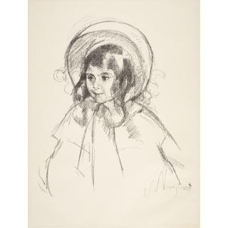 Mary Cassatt - Sara au bonnet et au manteau (Sara Wearing her Bonnet and Coat)