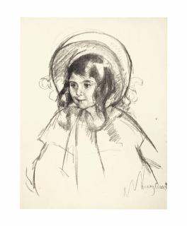 MARY CASSATT - Sara Wearing her Bonnet and Coat