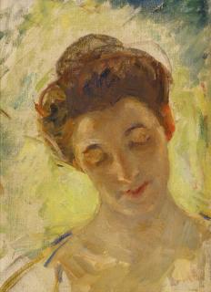 Mary Cassatt - Study Of Mother Jeanne\'S Head, Looking Down