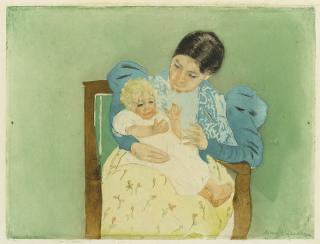 Mary Cassatt - The Barefooted Child (Breeskin 160)