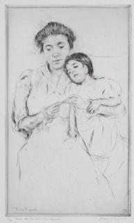 Mary Cassatt - The Crocheting Lesson (B. 179)