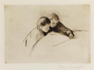 Mary Cassatt - The Map [The Lesson] (Breeskin 127)