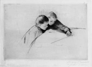Mary Cassatt - The Map (The Lesson) (Breeskin 127)