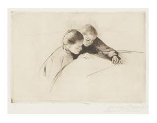 Mary Cassatt - The Map (The Lesson)