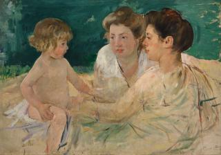 Mary Cassatt - The Sun Bath, With Three Figures