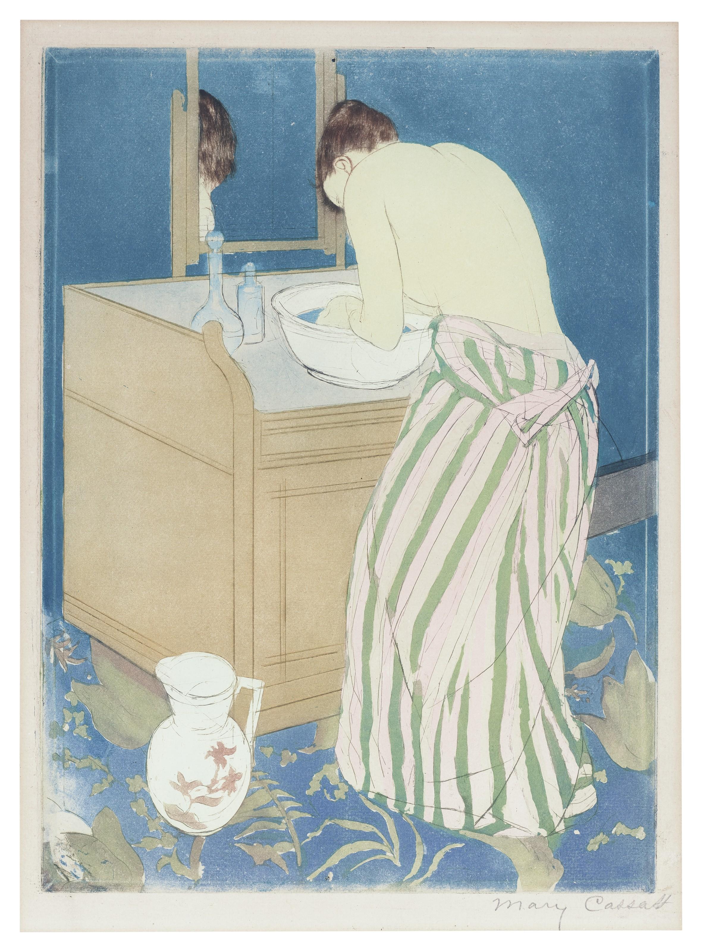Mary Cassatt - Woman Bathing (La Toilette)