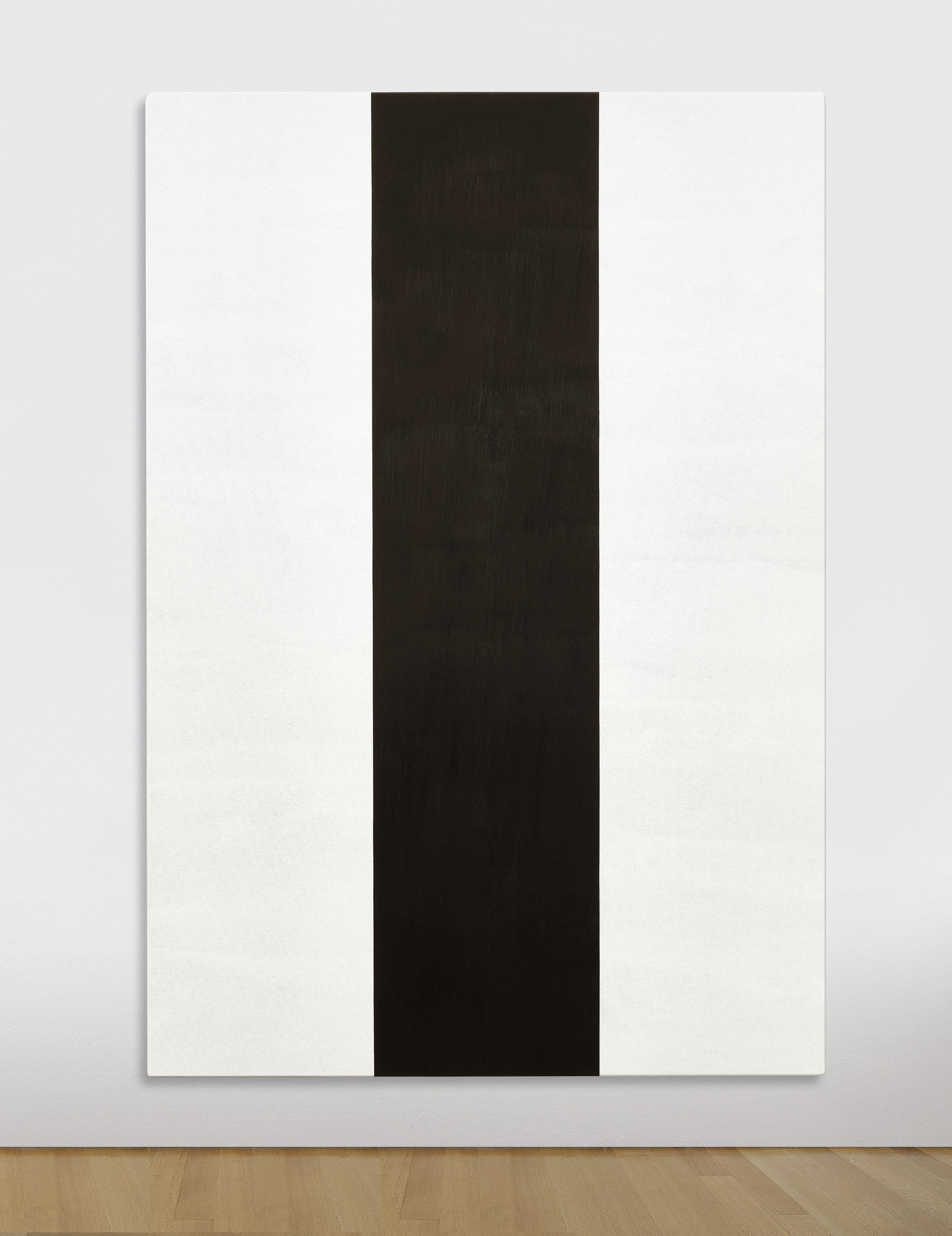 Mary Corse - Untitled (White/Black Inner Band Beveled)
