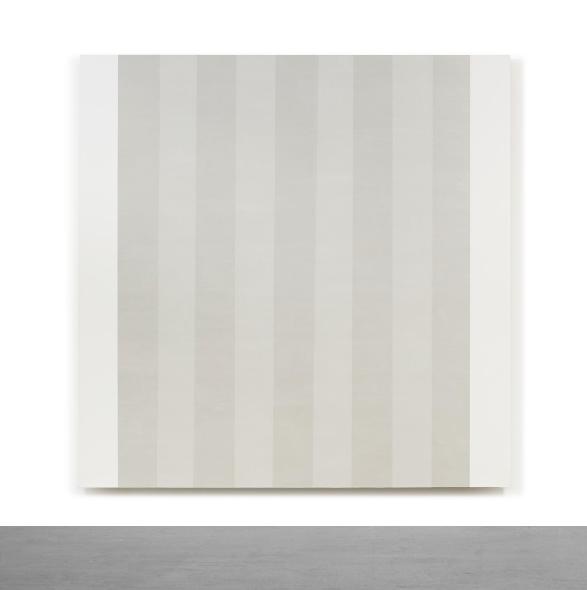 Mary Corse - Untitled (White Multiband with White Sides, Beveled)