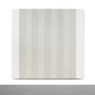 Mary Corse - Untitled (White Multiband with White Sides, Beveled)