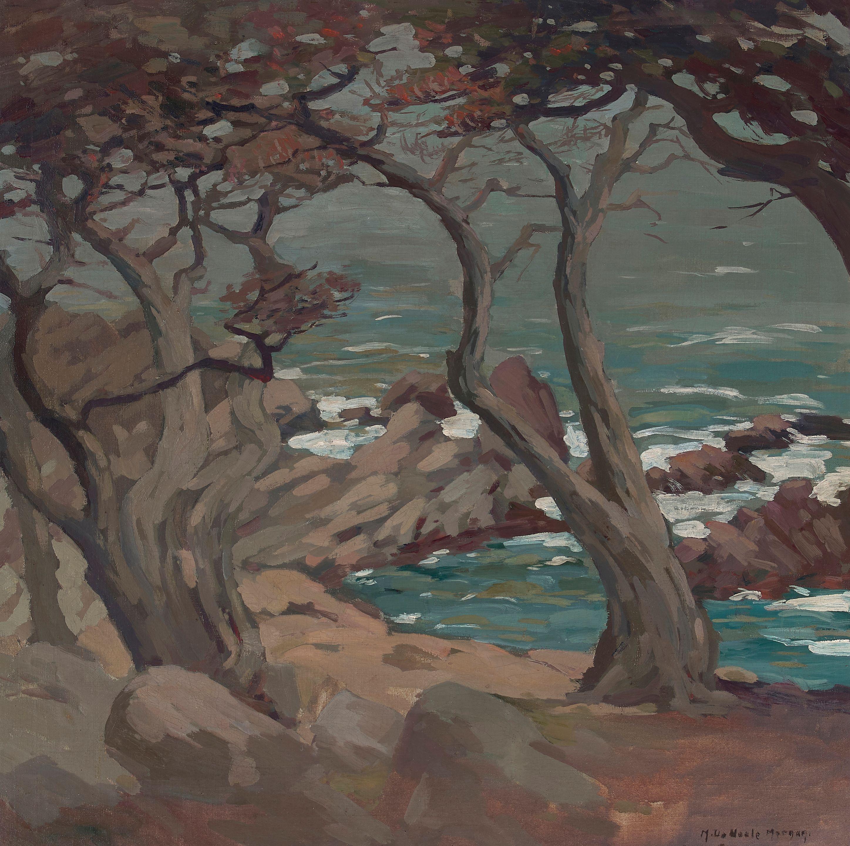 Mary DeNeale Morgan - Misty Sunday at Dusk (Point Lobos)