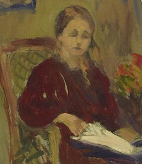 Mary DeNeale Morgan - Portrait of Charlotte \'Lotta\' Mignon Crabtree