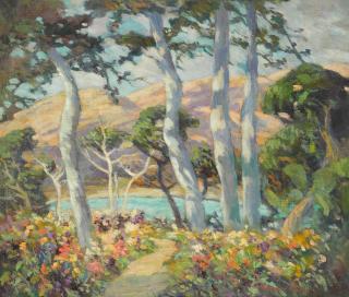 Mary Deneale Morgan - Wildflower Garden under the Sycamores, Carmel Valley