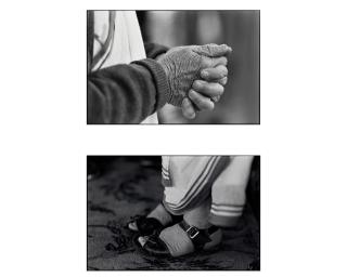 Mary Ellen Mark - Mother Teresa, Hands in Prayer; and Mother Teresa\'s Feet, Calcutta 2