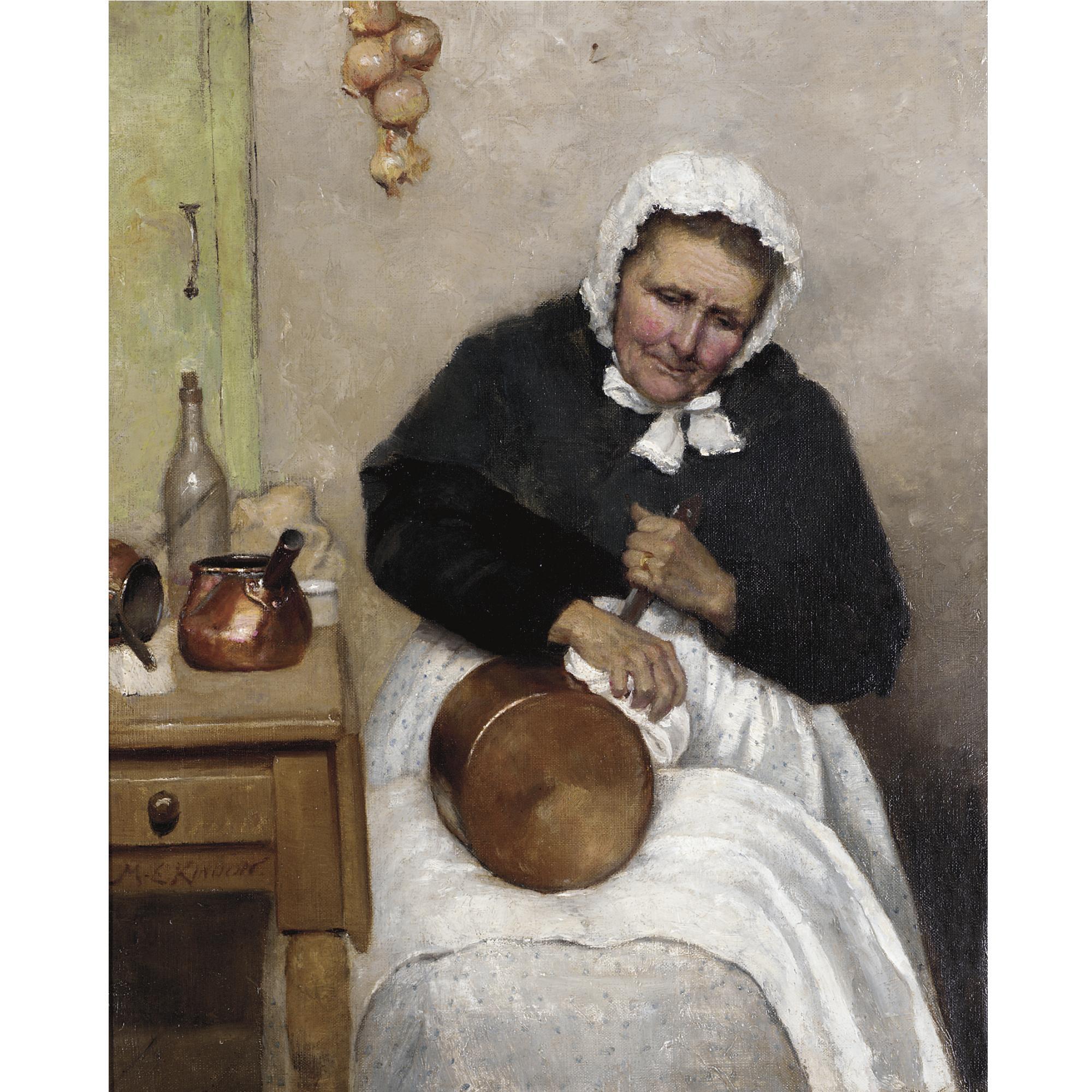 Mary Evelina Kindonfl. - Polishing The Pots