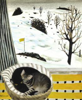 Mary Fedden, R.A. - Cats In A Basket