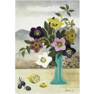 Mary Fedden, R.A. - Flowers In A Green Vase