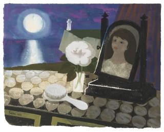 Mary Fedden, R.A. - Girl and mirror